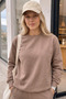 Women's 3-Thread Zero-Neck Thermal Cotton Puff Soft Tracksuit Set - Original Style - 2