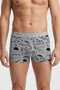 5-Pack Patterned Men's Boxer Set - Cotton Lycra Flexible Underwear + Custom Made Sleep Band as a Gift - 6