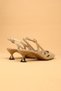 Women's Short Heeled Satin Evening Dress Shoes High Heels - 8