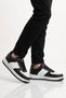 Black-White Lace-Up Thick Sole Unisex Walking and Sports Shoes Classic Sneaker Beijing Short - 3