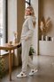 Women's 3-Thread Cut-Pocket Hooded Cotton Puff Soft Tracksuit Set - Original Quality - 2