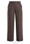 Brown Front-Stitched Tencel Trousers 00206