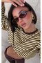 Gold&Olive Green Stone Vintage Earrings - 2