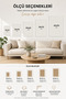 Natural Wood Framed 3-Piece Soft Beige Floral Wall Decor Decorative Painting Set for Living Room Living Bedroom Kitchen Entrance - 3