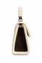 Women's Suede Shoulder and Hand Bag with Plush Detail - 2
