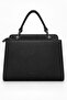Blazer Logo and Stone Detailed Double Compartment Stylish Design Women's Hand and Shoulder Bag Black - 2