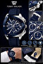 Original Men's Watch - 3 Atm Water Resistance - Navy Blue Color Silicone Band - Multifunction Mechanism - 2 Year Warranty - Stylish Boxed Gift Wristwatch Tw211C2 - 3