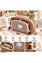Multi-Compartment, Two-Compartment, Large Volume, Cute Dog Plaid Pattern, Unisex, for Girls and Boys, Elementary School, Middle School, High School, Pencil Holder, Pencil Case, Bag - 3