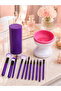 12-Piece Professional Makeup Brush and Electric Brush Washing Device Practical Cleaning and Makeup Set - 2