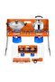 Portable 2 Burner Gas Stove with Foldable Legs, Windshield & Adjustable Flame for Camping Outdoor Cooking - 3