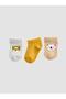 Patterned Boys' Booties Socks 3-Pack (W6) - 2