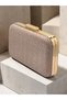Rosegold Zigzag Laser Patterned Chain Strap Women's Evening Dress Bag Wedding Engagement Graduation - 6