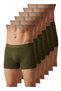 36 Men's Modal Lycra Khaki Boxer 6 Pieces