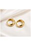 Women's Curved Hoop Earrings Set of 3 - 2