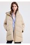 Kapüşonlu kapitone anorak