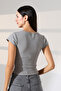Women's Double-Breasted Collar Short Jacket Stretchy Fabric Casual - 7