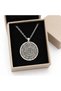 Phaistos Disk Necklace Ancient Greek Inspired Round Medallion Symbol Detailed Pendant - 2