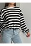 Women's Stoper Detailed Striped Blouse - 8