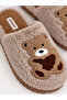 Cute Teddy Bear Figured Plush Home Slippers Soft Sole Winter Home Slippers Dowry Slippers Gift Stc1350 - 4