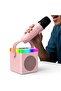 Mini Bluetooth Speaker A9 Portable Karaoke Wireless Speaker with Microphone Led Interactive Light - 3