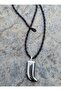 Hematite Natural Stone Necklace - Gray -