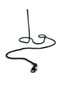 Black Steel Spike Chain Men's Necklace - Spiga Weave Anti-Tarnish Anti-Allergic Unisex Necklace - 5