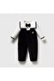 Baby Boy 100% Cotton Premium Velvet Jumpsuit & Sailor Collar Bow Tie Bodysuit Double Set