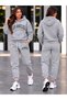 Unisex Oversize Hooded Tracksuit Set – Strong Posture, Comfortable Fit, Stylish Top and Bottom Combination. - 3