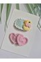 Cute Duck Baby Non-Slip Non-Burning 2-Piece Baby Hair Clips Handmade Gift Set Special for Babies with Little Hair - 7