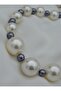 Glass Pearl Filtered Necklace - White - - 4