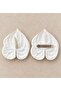 Ivory Anthurium Flower Hair Clip – White Minimal Hair Accessory - 4