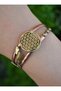 Flower of Life Handmade Bracelet - Copper Color - - 5