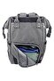 Gray Melange Large Baby Care Backpack 44X32X16 cm - 4