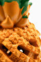 Pineapple Dog Toy with Natural Rubber Treat Container - Dark Yellow - 5