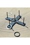 Black Marble Ring Toss Game, Unique Design - 2