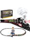 Retro Electric Steam Train Toy with Light and Sound, with 6 Carriages Gift for Children, Ages 3-8