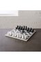 Marble Chess Game, Made from Stylish Grey/White Banswara Marble