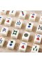 Black Faux Leather Mahjong Game Set - 3