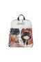 Alma City Backpack 30 cm with Keychain, Lightweight and Stylish Multi-Compartment Women's Bag