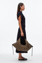 Luna Large Women's Shoulder Bag - Khaki - 3
