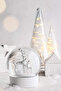 Ribbed Clear Glass Christmas Trees Set of 3 Modern Glass Trees - Transparent - 3