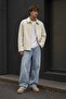 Men's Seasonal Ecru Cashmere Jacket Ls-56165 - 2