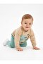 Cotton Teddy Bear Detailed 2-Piece Baby Boy Set Blue Cream - 3