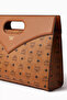 Canvas Diamond Crossbody Bag, Stylish & Timeless Mcm Bag - Brown - 6