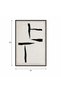 لوحة حائط راقية بإطار أسود مقاس 120 × 80 سم - 3