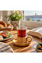 2-Piece Bamboo Tea Set – Double-Walled Glass Cup Set for 6 People - 6