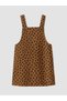Lcw Baby Beige Patterned Baby Girl Salopet Dress Set - 4