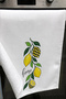 Hand Drying Towel 30X50Cm Cotton Absorbent Checkered Lemon for Kitchen, Oven - 2