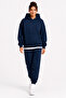 Women's Oversize Hooded Tracksuit Set Jogger Bottom Top Comfortable Fit Daily Basic Set - 4