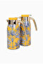 Summer Palm Set 23 Piece Porcelain Coffee Tea Set-Double Layer Thermos - 23 Piece - 3